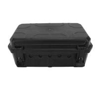 OVAQUIXI IP54 Water Resistant Electrical Power Cord Enclosure Box with Large Capacity for Outdoor Connections, Suitable for Xmas Holiday Lighting and Patio Heaters, PP Material (Black)