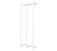 OVAQUIXI Iron Wall Mounted Rolled Towel Holder Compact Vertical Towel Rack for Bathroom Organization - Easy to and Maintain (White)