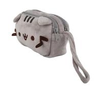 OVAQUIXI Kitten Toiletry Bag, Cute Cat Makeup Pouch with Convenient Handle and Smooth Zipper, Soft Canvas Storage Bag for Travel Office Gym