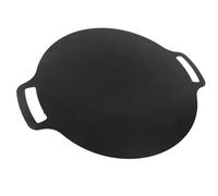 OVAQUIXI Korean BBQ Grill Pan 28cm | Maifan Stone Non-Stick Griddle | Outdoor Camping & Portable Gas Stove Compatible | Round Grill Plate for Meat Veg