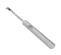 OVAQUIXI Leather Groover Tool, Stainless Steel Edge Beveler for Precision Leather Craft, Small V and U Types for Beginners and Projects (Stainless Steel 2)