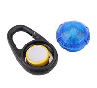 OVAQUIXI LED Dog Collar Light ABS Clip On Pet Safety Collar 2 Flashing Modes Pendant with Battery Included for Night Walking Cats and Dogs 2. X 1.4 X 1.0in (Blue)