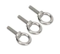 OVAQUIXI Lifting Shoulder Eye Screw Stainless Steel 304 Hanger Eye Bolts Set with Nuts and Washers for RV Boat Construction Vehicle Tie Down Hanging (M10)