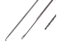 OVAQUIXI Lightweight High Carbon Steel Fishing Bait Needle Set, Anti-slip Plastic Handle, Convenient for Anglers, 3pcs/set