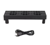 OVAQUIXI Linkhood Cooling Fan for P S4 Slim, USB External Cooler 3 Fan Auto Temperature Control 3-Port Cooling System, Black