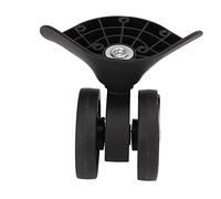 OVAQUIXI Luggage Nylon Caster Wheels 2 Pack with 10 Screws Wear Resistant Quiet Easy Installation for Luggage Repair Replacement Left Right Marked Eco Friendly Durable
