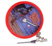 OVAQUIXI Magical Sword Tricks, Fascinating Penetration Clock Face Prop, Fun Mentalism Toy for Close Up Magic Performances, Random Color for All Ages (Red)