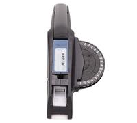 OVAQUIXI Manual Label Printer for Engraving Clear Numbers and Letters, Durable ABS Label Embossing Device, One-Handed Operation for DIY Work, 6mm to 9mm Adhesive Tape, Ideal Friends and Family (Red)