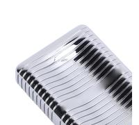 OVAQUIXI Metal Push Slider Toy Infinite Position Finger Fidget Stress Relief Tool for Concentration At Work or Zinc Alloy (Bright Silver)