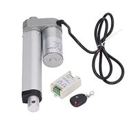 OVAQUIXI Micro Electric Linear Actuator 750N Versatile Push Rod System for Home Automation Projects 12V White (Actuator with Controller Remote Control)