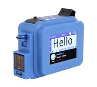 OVAQUIXI Mini Handheld Inkjet Printer, Portable Pocket Printer with 2.4 Inch Touchscreen and Quick Drying Ink, for Date Barcode QR Code on Various Surfaces (Blue)