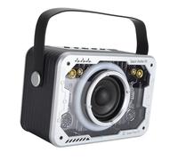 OVAQUIXI Mini Portable Speaker Kids Karaoke Machine Easy to Use Wireless Speaker for Excellent Music Clear Transmission for Singing Enthusiasts (Silver)