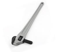 OVAQUIXI Offset Pipe Wrench, Aluminum Alloy Plumbing Wrench, Heavy Duty with Floating Hook Jaw for Professional Pipe Fitters (24 inch)