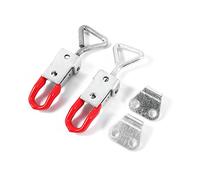 OVAQUIXI Over Centre Latch, Adjustable Metal Fastener | Durable anti- material, Ideal for boxes, Easy installation, Spring loaded tension, Home and office use