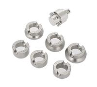 OVAQUIXI Oyster Watch Back Case Opener with 6 Adjustable Dies, Essential Tool for Watch Repair Professionals, Steel Material