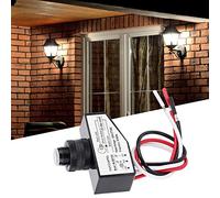 OVAQUIXI Photoelectric Switch ABS Light Control Switch 120 to 277VAC 2A Dusk to Dawn Sensor 6 Second Delay IP65 Head for Garden Street Light Yard Post Lantern
