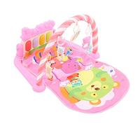 OVAQUIXI Piano Exercise Rack with Music for Babies, Soft Lullaby Lights for Sensory Training, Soft Baby Gym Play Mat for Coordination and Relaxation