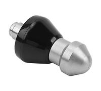 OVAQUIXI Pipe Dredging Nozzle Durable High Pressure Cleaner for Sewer Cleaning 1/4in Stainless Steel Gray (Middle Head)