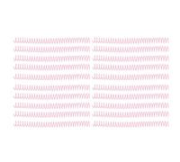OVAQUIXI Plastic Spiral Binding Coils Transparent, 19mm Inner Diameter Stationery Accessories for A4 Documents, 20Pcs Bundle for Office and School Use (Pink)
