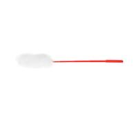 OVAQUIXI Plush Cat Teaser Wand Cat Teaser Toy Training Stick with Hand Crafted Faux Rabbit Fur Flexible PC Rod for Indoor Play Instincts Lovers Gift (White)