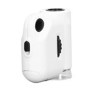 OVAQUIXI Pocket Size Microscope, ABS Acrylic Lens Handheld Magnifier 55X with LED Light for Coin Jewelry Watch Reading and Science Education, Mini Portable Microscope for Students