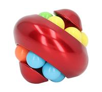 OVAQUIXI Portable Rotating Ball Puzzle, Toy to Relieve Stress and Exercise Color Discrimination, Suitable for Teenagers and Adults At Home (Chinese Red)