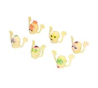 OVAQUIXI Prank Monsters Mini Finger Puppets, Fun Interactive Toy for Halloween Party, Kids, 6 Pack