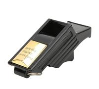 OVAQUIXI Precise Sports Training Referee Whistle with Powerful Sound Penetration for Basketball Football Outdoor Activities and Emergencies (Black Gold)