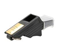 OVAQUIXI Precise Sports Training Referee Whistle with Powerful Sound Penetration for Basketball Football Outdoor Activities and Emergencies (Black Gold)