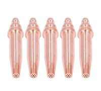 OVAQUIXI Premium Copper Acetylene Cutting Tip G02-3 3# 5 Piece Set for Acetylene Mystical/Fantasy Cutting Machine