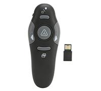 OVAQUIXI Presentation Clicker, 15m Wireless Remote Control with Ergonomic Curved Design, Compatible with OS X for Presentation Office School Teaching