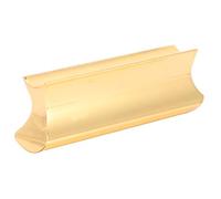 OVAQUIXI Professional Hawaiian Guitar Slide Bar, Beautiful Design, Solid Metal Construction, Superior Sustain for Electric Guitar Players, Approx. 7.7x1.9cm, 1 Count (Gold)