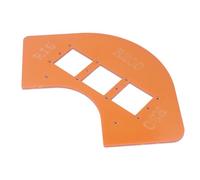 OVAQUIXI Radius Jig Router Template, Easy Corner Cutting, Four Radius Options, Sturdy and Long Lasting, Efficient Design, Wide Application, Made of Engineering Plastic, Simple to Use,