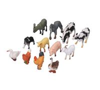 OVAQUIXI Realistic Poultry Animal Figures Toy, Non- Farm Duck Goose Set, Fine Workmanship and Excellent Material, for Children's Hand-Eye Coordination