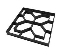 OVAQUIXI Reusable Walk Maker Concrete Molds 15.7x15.7x1.6 Inch ABS Stepping Stone Paver Mold with Creative Patterns for Garden Patio Lawn Yard Walkway