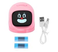 OVAQUIXI Robot Emotional,Car Ornament 52 Funny Expressions Dashboard Decor Magnetic Base Center Console Interior Companion (Pink)