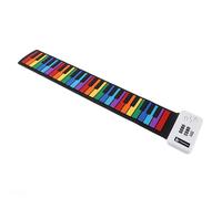 OVAQUIXI Roll Up Piano Keyboard for Kids, 49 Keys Electronic Flexible Portable USB Rechargeable for Practicing and Playing