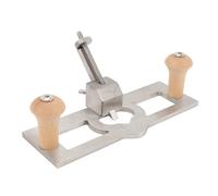 OVAQUIXI Router Plane, Handheld Woodworking Tool Stainless Steel Jointer Plane with Adjustable Cutter and Ergonomic Hardwood Handles, for Wood Shaping Trimming and Dovetail Crafting