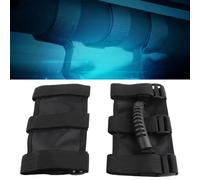 OVAQUIXI Rugged Surface Roof Grab Handle Comfortable Grip for YJ TJ JK JKU 1995-2007, Passenger Security, 2pcs (Black)