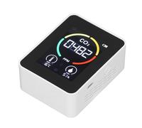 OVAQUIXI Semiconductor CO2 Detector for Real-Time Air Quality Monitoring in Greenhouse and Laboratories (White)