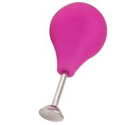 OVAQUIXI Silicone Ball Watering Can 224ml Lightweight Plant Waterer with Long Spout for Indoor Outdoor Garden Plants Watering Spray (Purple)