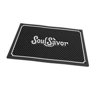 OVAQUIXI Silicone Coffee Bar Mat, Non Slip Countertop Protector with Detachable Dish Drying Mat, Spacious 45 X 30cm for Kitchen Appliances and Coffee Machines
