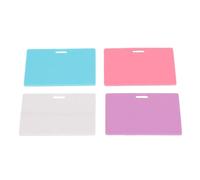 OVAQUIXI Silicone Erasable Notepad Badge Reusable ID Badge Notes 4 Pack