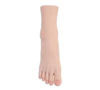 OVAQUIXI Silicone Foot Model, Soft Touch Flexible Joint Positioning Mannequin Foot with Lifelike Muscle Bone Structures, for Nail Art Photography Beauty Training Display (Right)