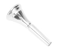 OVAQUIXI Silver French Horn Mouthpiece Brass Professional Standard Replacement for Horn with Silver Plated Rust Resistant Surface for Rich Elegant Sound