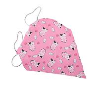 OVAQUIXI Small Pet Corner Tunnel for Guinea Pig Rat, Polyester Hideout with Cartoon Pattern and Hanging Hook for Cage (Little Cow)