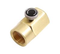 OVAQUIXI Soda CO2 Adapter, Brass Refill Valve Connector TR21 4 to CGA320, Ideal for Home Sparkling Water Machines and CO2 Cylinder Filling