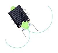 OVAQUIXI Solar Powered Green Grasshopper Toy That Vibrates in Sunlight for Educational Play for