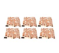 OVAQUIXI Sparkly Sequin Wall Background Panels for Wedding Party, Easy Installation, Photography Props for Dynamic Effects, 6 Pieces PVC Material (Rose Gold)