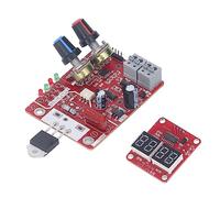 OVAQUIXI Spot Welder Control Board with Adjustable Time and Current for Easy Resistance Welding Applications 40A Red
